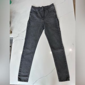 Express high waisted skinny jeans